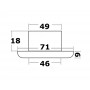 Syntesis LED ceiling light 12/24V 3W White light 2900-3200K OS1344901