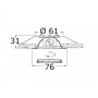 Sextans Q halogen ceiling light 12/24V 20W White light OS1346801