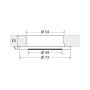 Plafoniera Polis a LED 12/24V 2W Luce Bianca Rossa OS1348812-18%