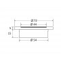 Propus reduced recess fit LED ceiling light 12/24V 2W White light 3000K OS1348911