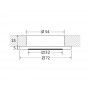Bos reduced recess fit LED ceiling light 12/24V 2W White light 3000K OS1349011