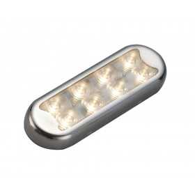 Bimini compact overhead light 8 HD LEDs Flat bottom with switch OS1352501