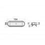 Plafoniera Bimini a 8 LED HD 12/24V 1,3W 3000K OS1352501-18%