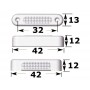 Attwood 4 LED courtesy light Blue lights 12V 1W 42mm OS1363431