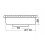 Sun 12 LED chrome plated ceiling light 8/30V 2,4W White light 3000K OS1383120