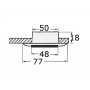 Nova Classic halogen ceiling light Chrome plated finish 12V 10W White light G4 OS1387774