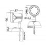 Faretto Hi-Power LED 12/24 V 1,32W Luce Bianca 3500K OS1389602-18%