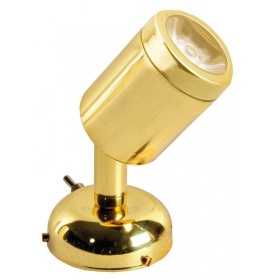 Polished brass 12V 3W 85Lm 2900-3200K 1LED HD 24° Beam Angle LED spotlight OS1390402