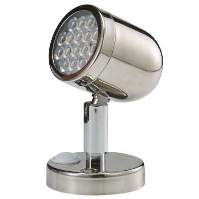 Faretto LED 12/24V 3,2W 154Lm 2900-3200K 16 LED HD Angolo 42° in Acciaio Lucido OS1394710-18%