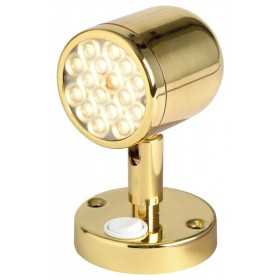 Faretto LED 12/24V 3,2W 154Lm 2900-3200K 16 LED HD Angolo 42° in Ottone Lucido OS1394711-18%