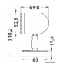 Faretto LED 12/24V 3,2W 154Lm 2900-3200K 16 LED HD Angolo 42° in Ottone Lucido OS1394711-18%