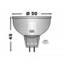 Lampadina alogena G4 24V 35W Tipo MR16 50mm OS1425858-18%
