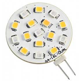 Lampadina G4 16 LED colore Bianco/Blu 24V 1,6/0,8W 3000K OS1445032-18%