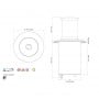Quick Lampada LED Retrattile Secret Light L 6W 10-30V Inox 3100K Caldo Q26100002BIC-25%