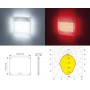 Quick Plafoniera LED Action Touch 10W 12V Bianca Naturale/Rosso 630lm IP66 Q27002413-25%