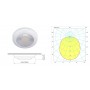 MIRÒ 2W 10-15V LED Ceiling Light 3100K Warm White 133lm White Frame Q27002416