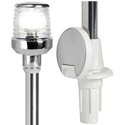 360° Stainless steel removable Pull-out light pole 100cm Inox lantern OS1116301