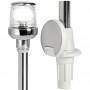 360° Stainless steel removable Pull-out light pole 100cm Inox lantern OS1116301