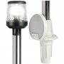 Asta luminosa Inox a 360° Estraibile 100cm Fanale nero OS1116300-0%