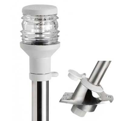 360° Stainless steel removable Pull-out light pole 60cm White lantern OS1116102