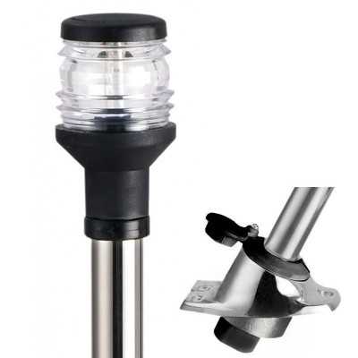 360° Stainless steel removable Pull-out light pole 60cm White lantern OS1116100