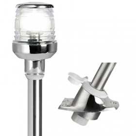 360° Stainless steel removable pole with steel snap-on base 60cm OS1116001