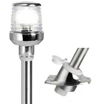 360° Stainless steel removable pole with steel snap-on base 60cm OS1116001