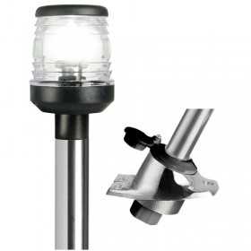360° Stainless steel removable pole with black snap-on base 60cm OS1116000