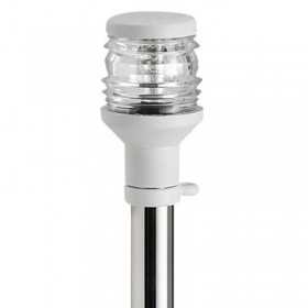 Asta Compact Inox con fanalino a 360° Retrattile 60cm Bianco OS25001942-0%