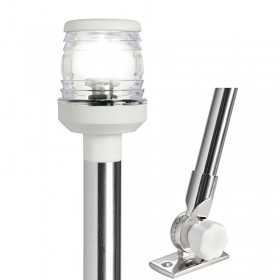 Stainless steel folding masthead light with 360° light 60cm OS1113002