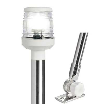 Asta in acc.inox con fanalino 360° Abbattibile 60cm OS1113002-18%