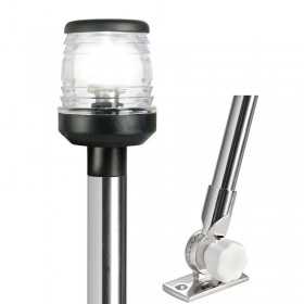 Stainless steel folding masthead light with 360° light 60cm OS1113000