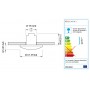 Quick Luci LED di Cortesia PATRICIA 0.48W 10-30V in Tecnopolimero Q25200006BL-25%