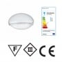 Quick Luci LED di Cortesia EYELID 0.5W 10-30V in Plastica e Bianco 9010 Q25200001BIN-25%
