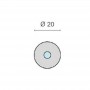 Luce Cortesia Apus R Cromata 10-30V 0,5W a LED 6000K LED Bianco N52126501277BI-10%