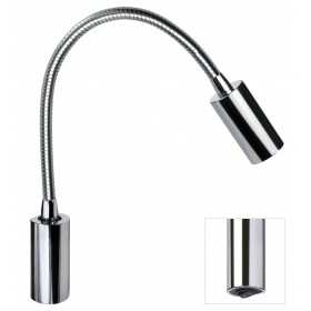 Quick Luce AUDREY WALL S2 1.5W Alluminio Cromato con Switch 10-30V B.Naturale Q25400026BIN-25%