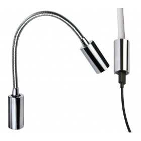 Quick Luce AUDREY WALL USB NS 1.5W Alluminio Cromato 10-30V IP40 B.Caldo Q25400024BIC-25%