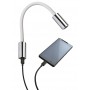Quick AUDREY WALL USB NS 1.5W 10-30V Satin Aluminum Reading Light Q25400023BIC