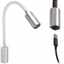 Quick AUDREY WALL USB 1.5W 10-30V Satin Aluminum Reading Light Switch Q25400022BIC