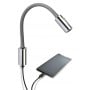 Quick AUDREY WALL USB 1.5W 10-30V Satin Aluminum Reading Light Switch Q25400022BIC