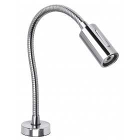 Quick Luce LED AUDREY 1.5W Alluminio Cromato con Switch 10-30V B.Caldo Q25400014BIC-25%