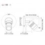 Quick JOYCE 3W 10-30V IP40 Chrome Aluminum Reading Light with Switch Q25400008BIN