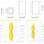 Quick Applique LED Alluminio QB TOWER 6+6W IP40 2 LED Bianco Caldo Q26002412BIC-25%