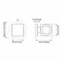Quick Applique LED Alluminio QB SPIN 2+2W IP40 2 LED Orientabili B.Naturale Q26002405BIN-25%