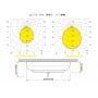 Quick SANDY C 2W 10-30V Satin Stainless Steel LED Ceiling Light w/Switch Q27002433BL