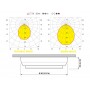 Quick Plafoniera LED MINDY CS 2W 10-30V Inox Satinato Luce Blu Q27002430BL-25%