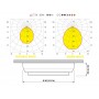 Quick MINDY C 2W 10-30V Satin finish Stainless Steel LED Ceiling Light Ø90mm Q27002427BNR