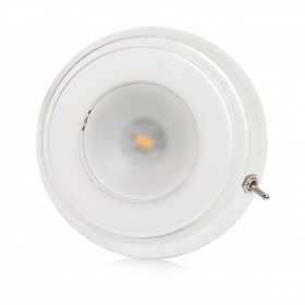 Quick Plafoniera LED TIM CS 2W 10-30V Inox Bianco 9010 e Interruttore Q27002425BIC-25%