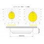 Quick TIM CS 2W 10-30V Polished Stainless Steel LED Ceiling Light with Switch Q27002423BL