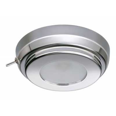 Quick TIM CS 2W 10-30V Polished Stainless Steel LED Ceiling Light with Switch Q27002423BIC